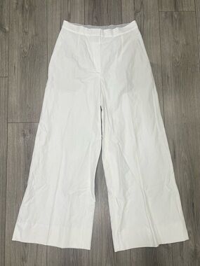 Brunello Cucinelli White Cotton
Wide Leg Trousers Size 30 Waist